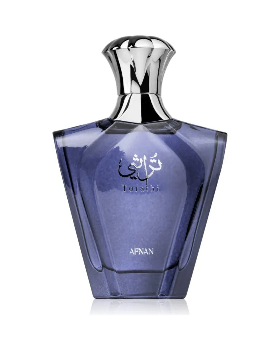 Frasco do perfume Afnan Turathi Blue