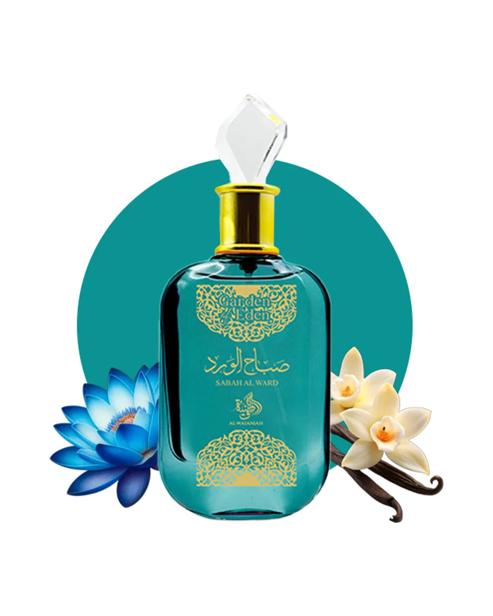 Frasco do perfume Al Wataniah Sabah Al Ward Garden of Eden