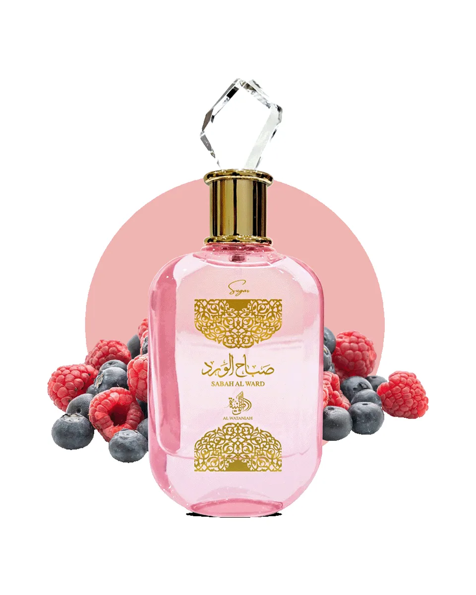 Frasco do perfume Al Wataniah Sabah Al Ward Sugar