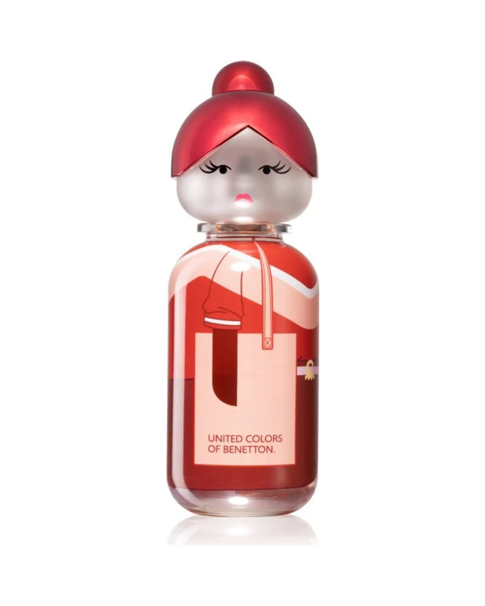 Frasco do perfume Benetton Sisterland Red Rose