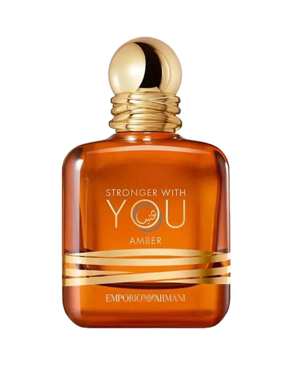 Frasco do perfume Giorgio Armani Stronger With You Amber