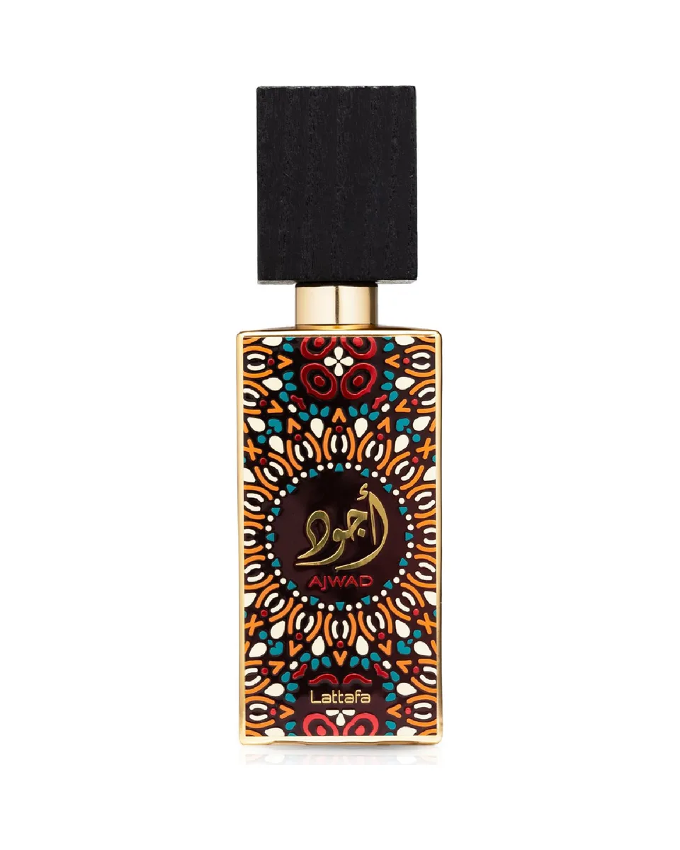 Frasco do perfume Lattafa Ajwad