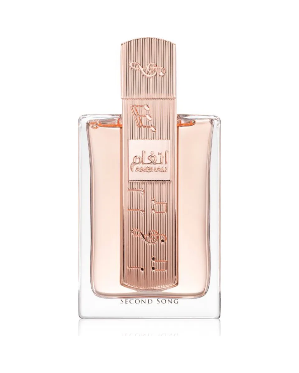 Frasco do perfume Lattafa Angham Second Song