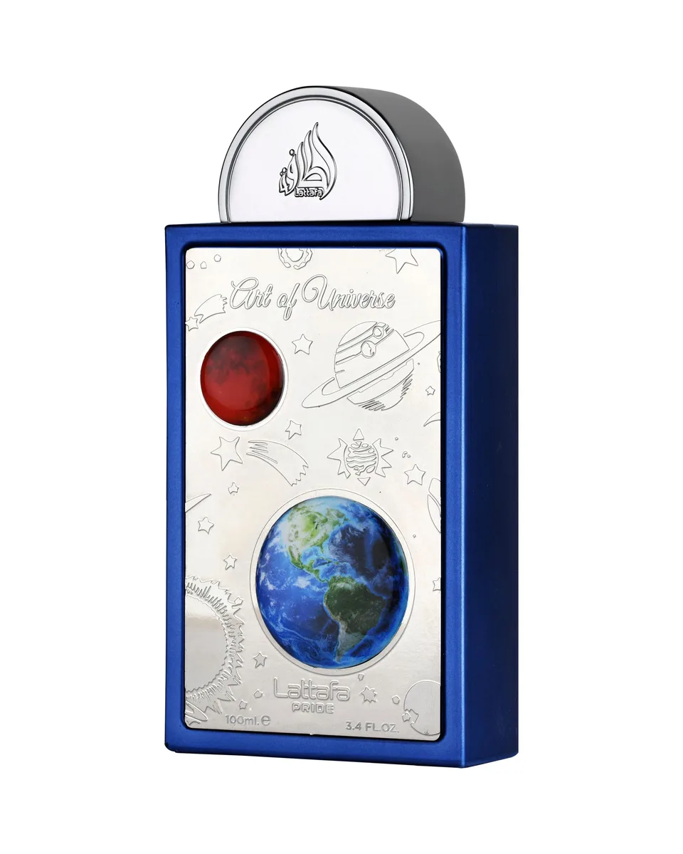 Frasco do perfume Lattafa Art Of Universe