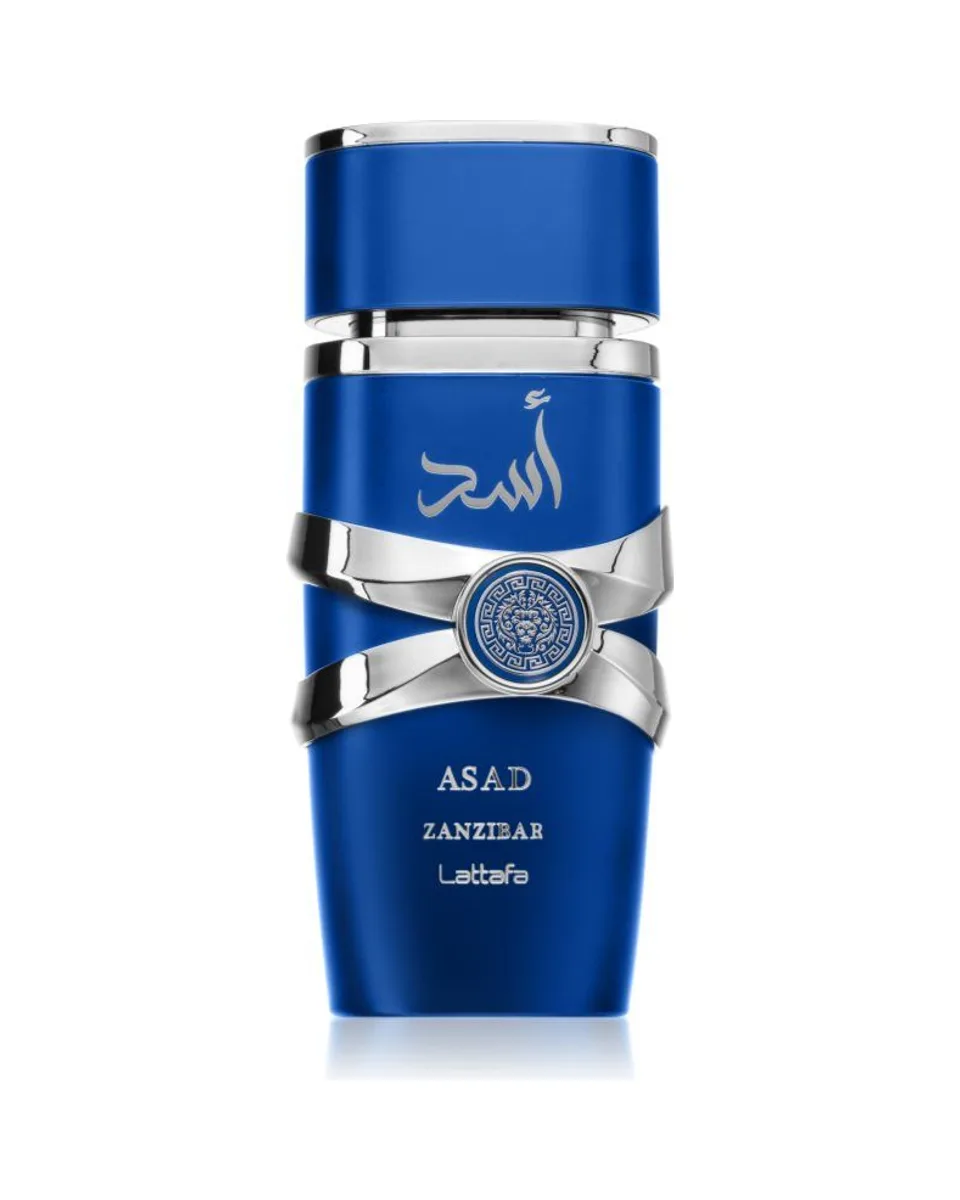 Frasco do perfume Lattafa Asad Zanzibar