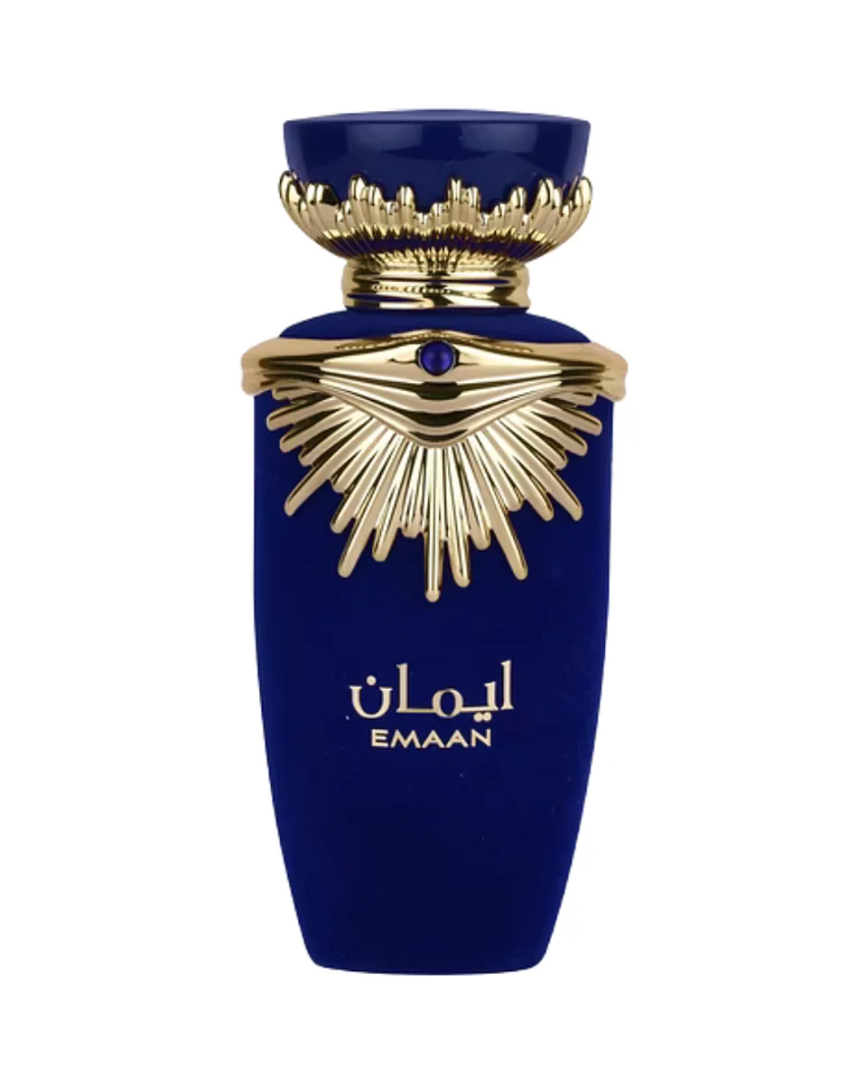 Frasco do perfume Lattafa Emann