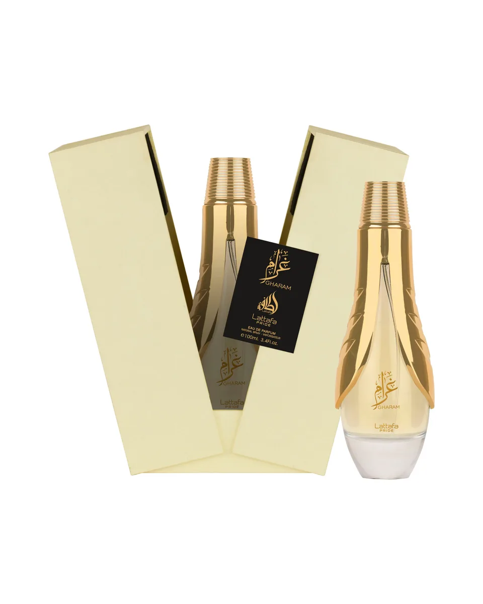 Frasco do perfume Lattafa Gharam