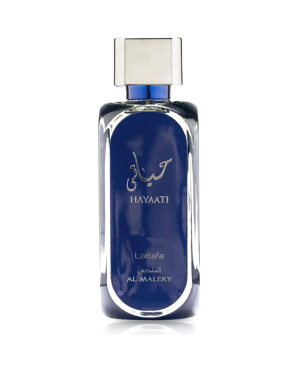 Frasco do perfume Lattafa Hayaati Al Maleky