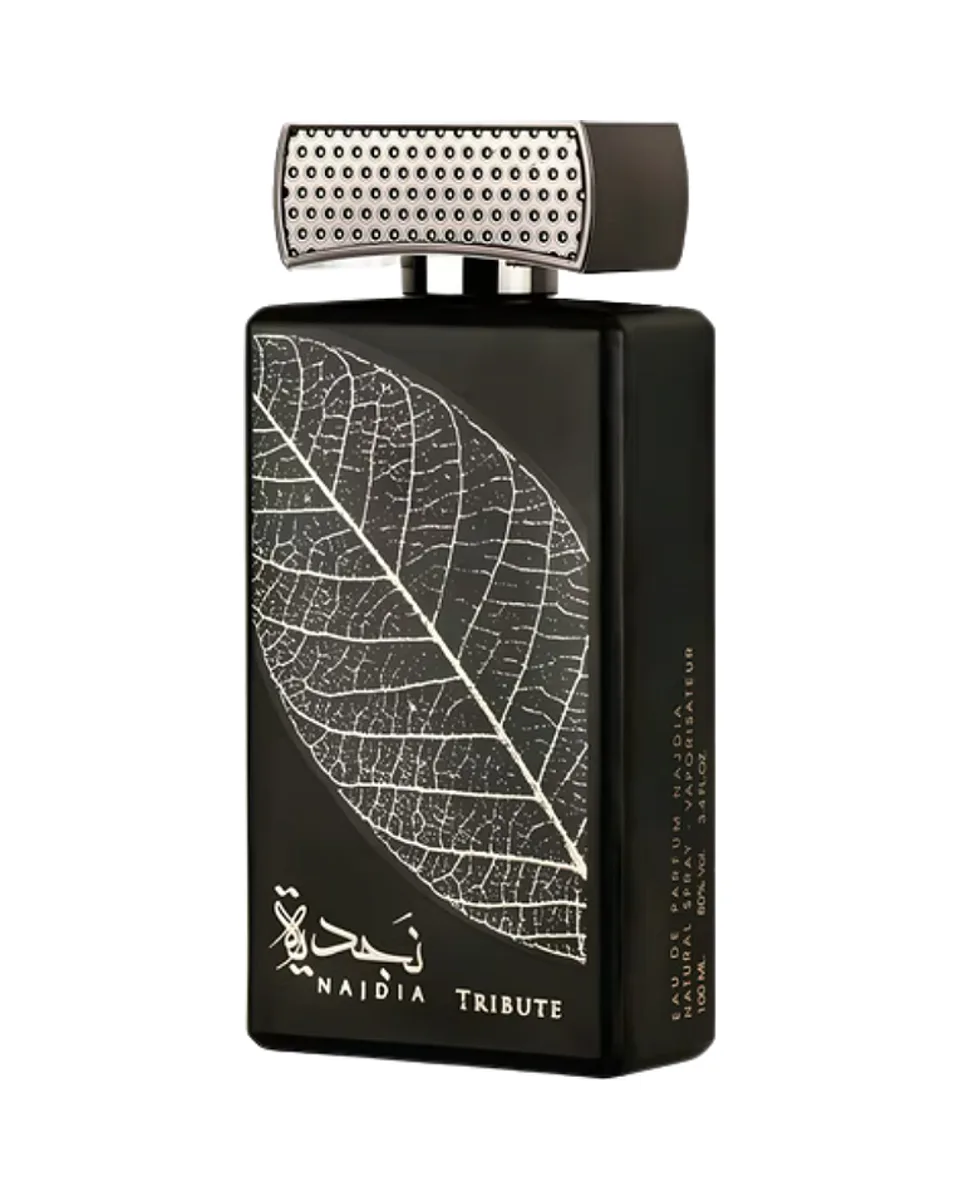 Frasco do perfume Lattafa Najdia Tribute
