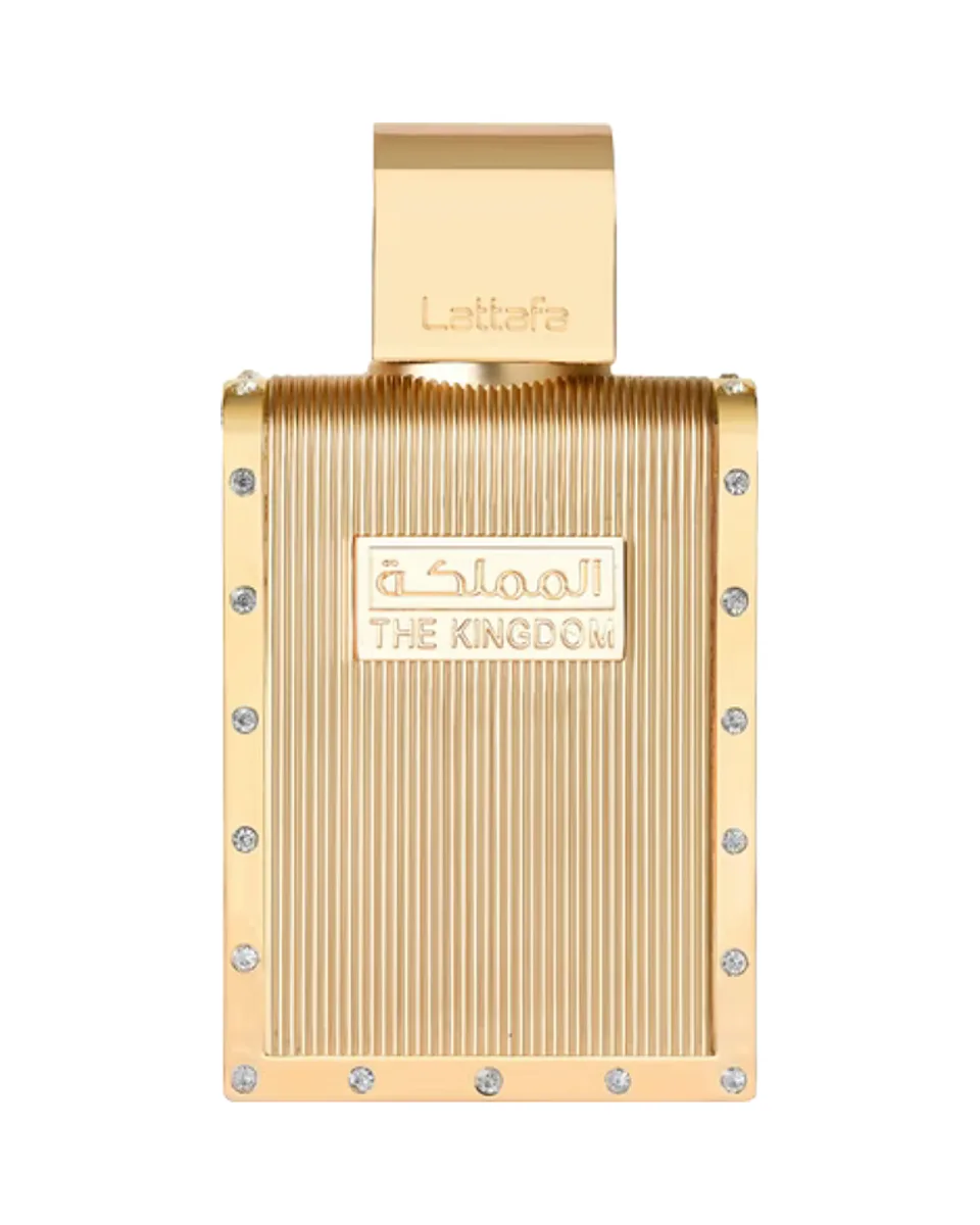 Frasco do perfume Lattafa The Kingdom for Men