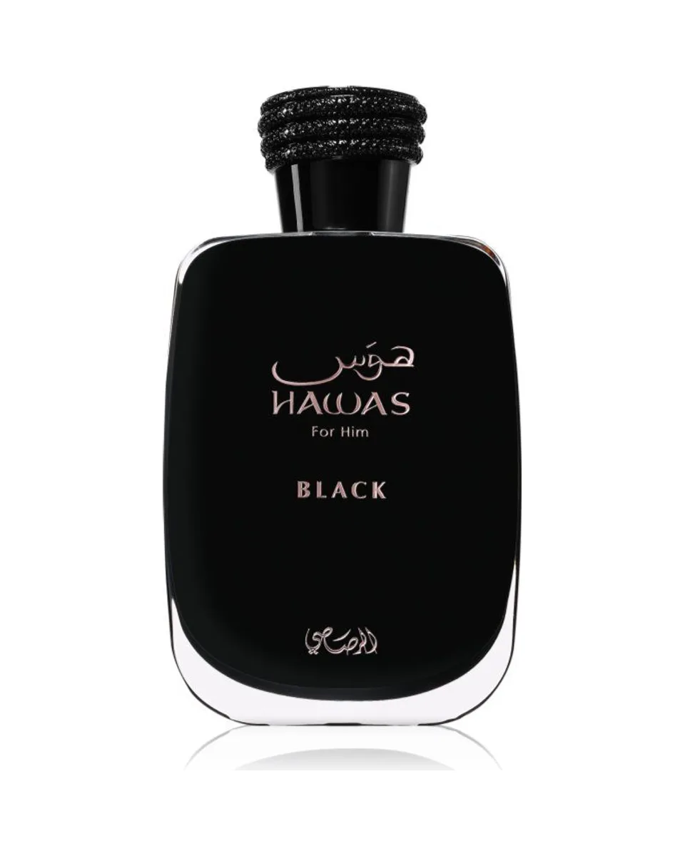 Frasco do perfume Rasasi Hawas Black