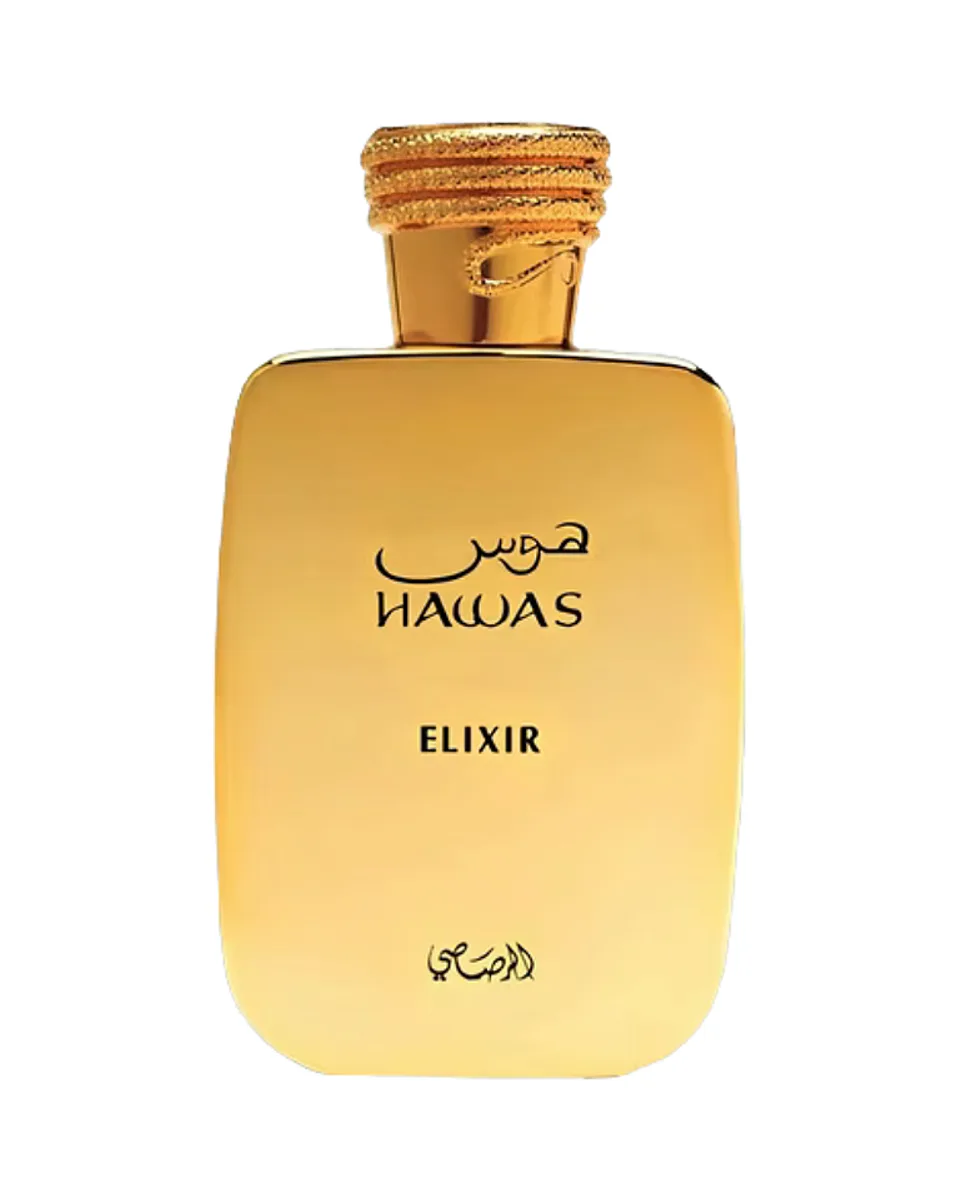 Frasco do perfume Rasasi Hawas Elixir